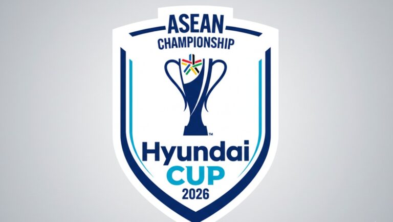 ASEAN Championship Hyundai Cup 2026 logo with a blue trophy inside a shield on a light gray background.